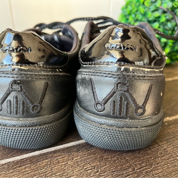 TOMS Star Wars Darth Vader Leandro Black Leather Shoes Sneakers Size 7M - Picture 5 of 16